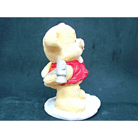 Vintage J. Vazquez Collection Bear With Hammer Porcelain Figurine Fine China 5" - Picture 6 of 12